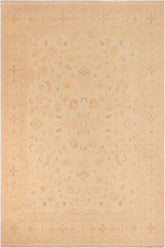 handmade Traditional Kafkaz Beige Gold Hand Knotted RECTANGLE 100% WOOL area rug 10 x 13